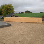 Leveringen af de 20 spær til taget markerede, at byggeriet af selve bygningen kunne sættes i gang.